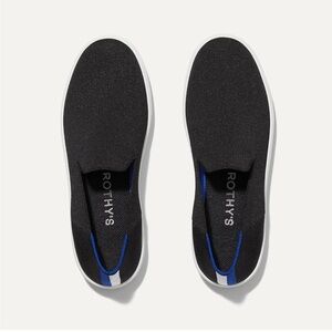 Rothy's woman’s Black and Blue Slip-On Loafers